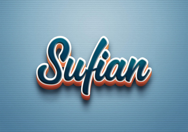 Free photo of Cursive Name DP: Sufian