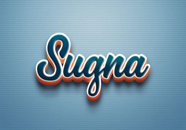 Free photo of Cursive Name DP: Sugna