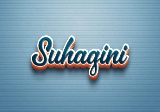 Free photo of Cursive Name DP: Suhagini