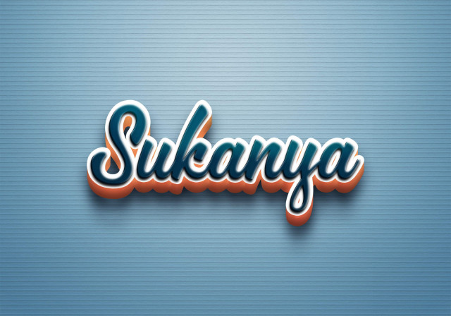 Free photo of Cursive Name DP: Sukanya