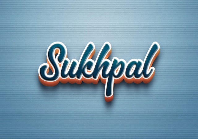 Free photo of Cursive Name DP: Sukhpal