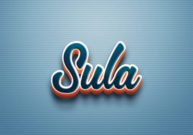 Free photo of Cursive Name DP: Sula