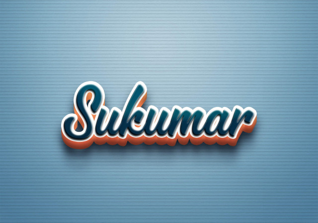 Free photo of Cursive Name DP: Sukumar
