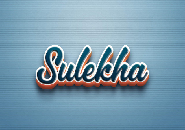 Free photo of Cursive Name DP: Sulekha