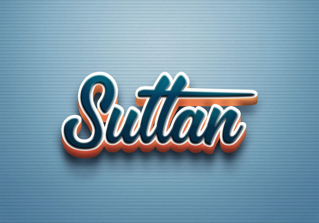 Free photo of Cursive Name DP: Sultan