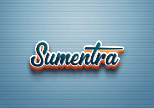 Free photo of Cursive Name DP: Sumentra