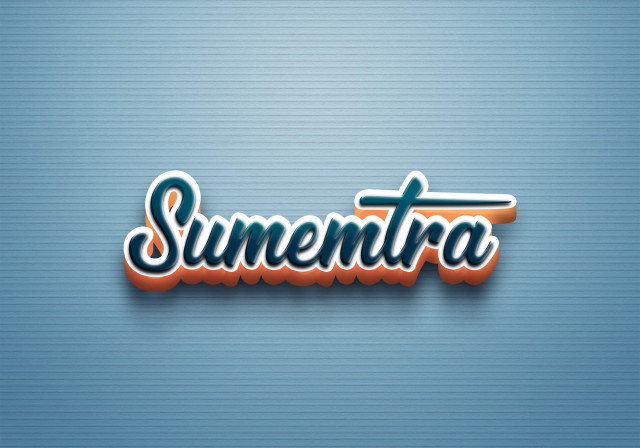 Free photo of Cursive Name DP: Sumemtra