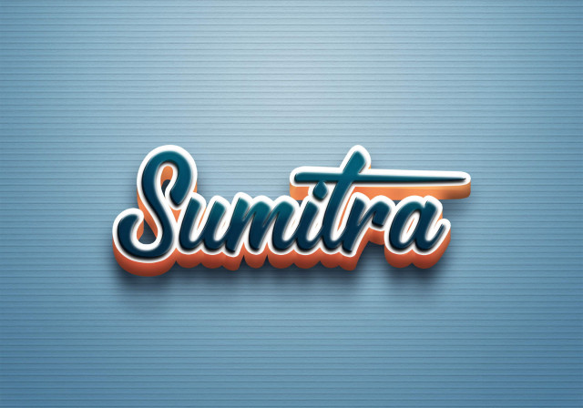 Free photo of Cursive Name DP: Sumitra