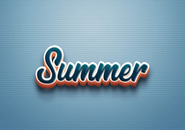 Free photo of Cursive Name DP: Summer