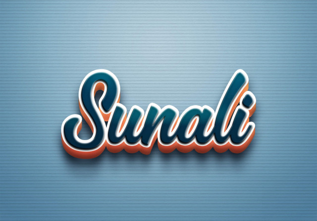 Free photo of Cursive Name DP: Sunali