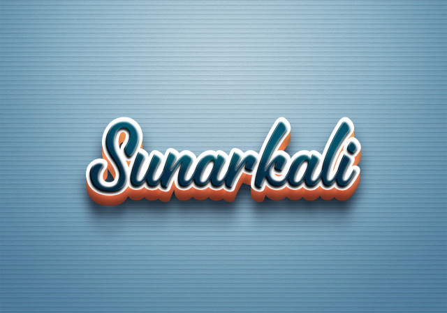 Free photo of Cursive Name DP: Sunarkali