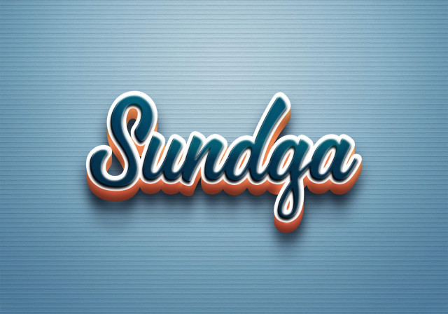 Free photo of Cursive Name DP: Sundga