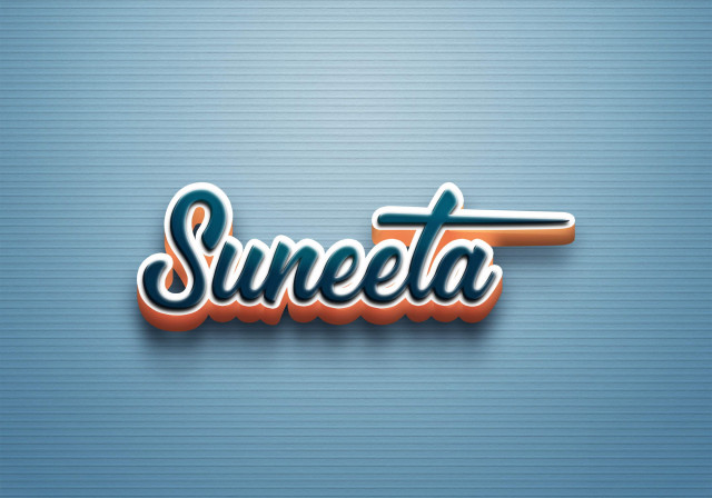 Free photo of Cursive Name DP: Suneeta