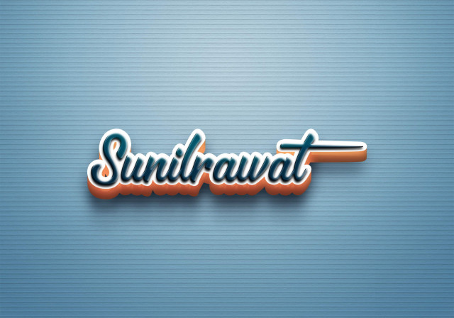 Free photo of Cursive Name DP: Sunilrawat