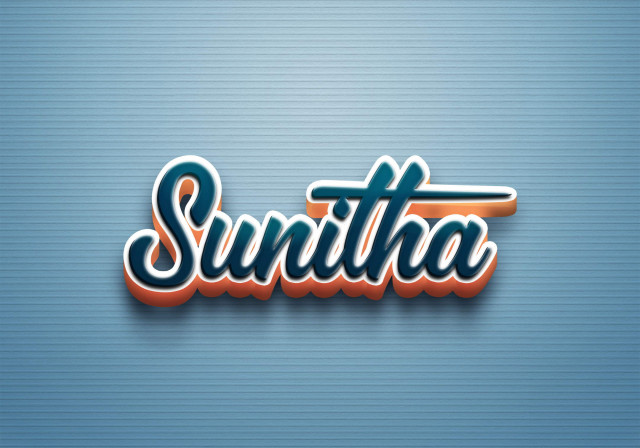 Free photo of Cursive Name DP: Sunitha