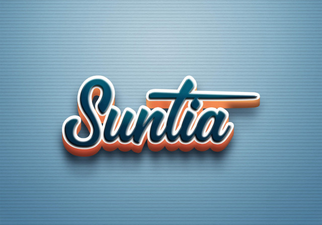 Free photo of Cursive Name DP: Suntia