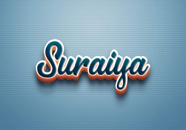 Free photo of Cursive Name DP: Suraiya