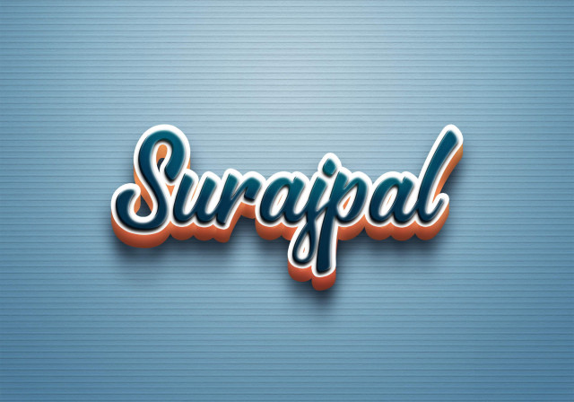 Free photo of Cursive Name DP: Surajpal