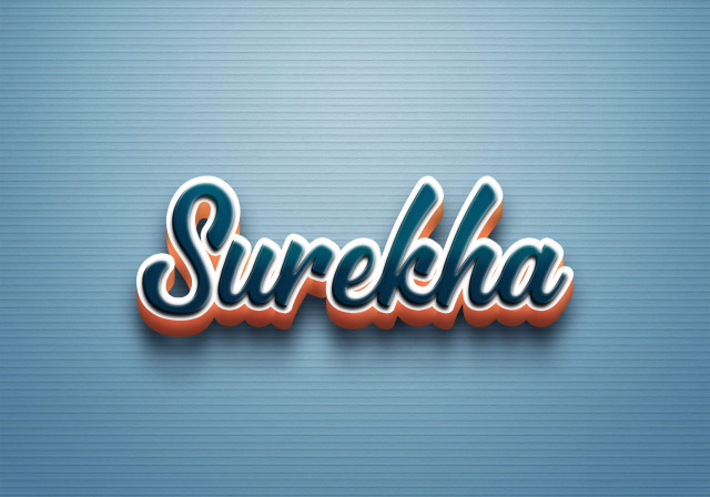 Free photo of Cursive Name DP: Surekha
