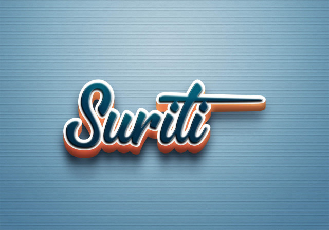 Free photo of Cursive Name DP: Suriti