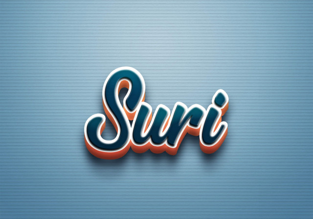 Free photo of Cursive Name DP: Suri