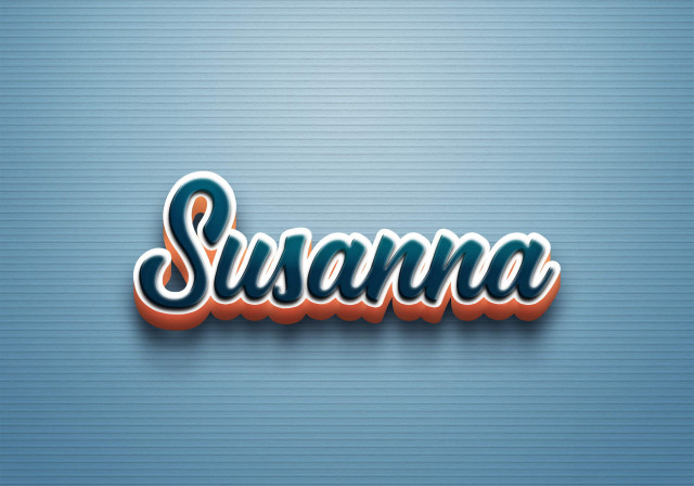 Free photo of Cursive Name DP: Susanna