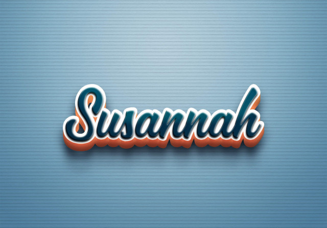 Free photo of Cursive Name DP: Susannah