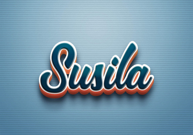 Free photo of Cursive Name DP: Susila