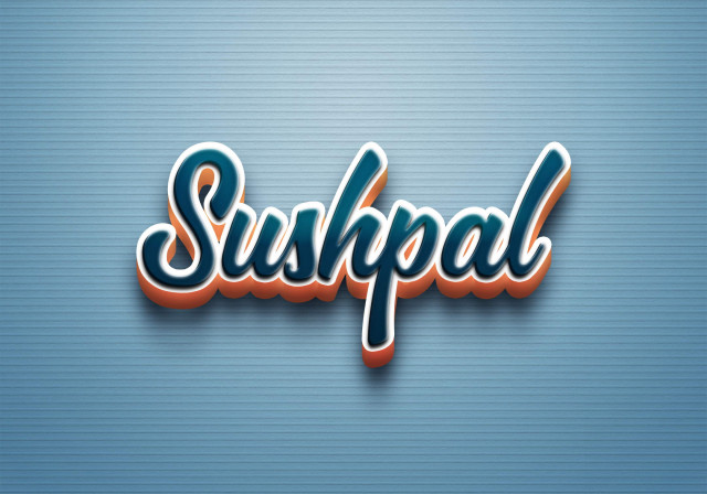 Free photo of Cursive Name DP: Sushpal