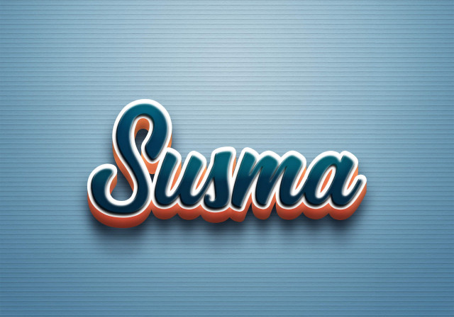 Free photo of Cursive Name DP: Susma