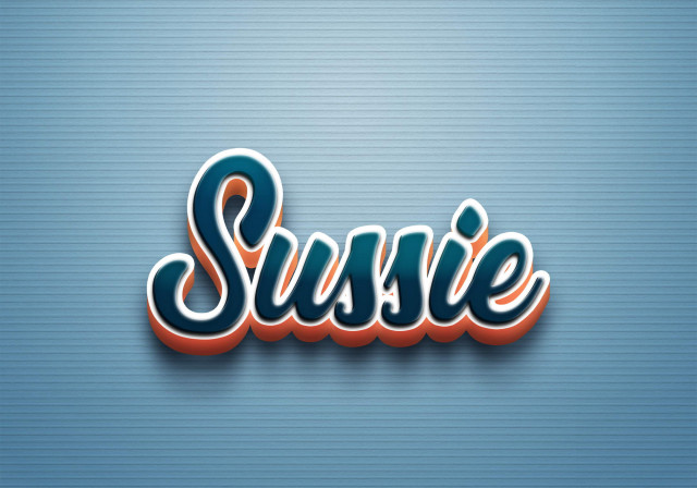 Free photo of Cursive Name DP: Sussie