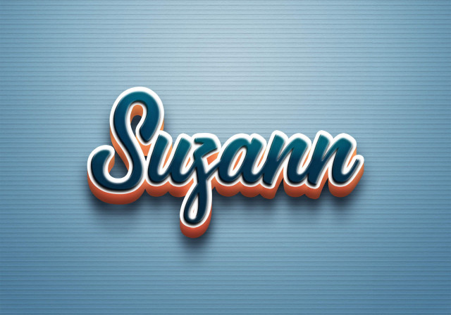 Free photo of Cursive Name DP: Suzann