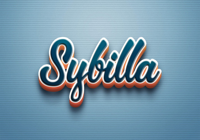 Free photo of Cursive Name DP: Sybilla