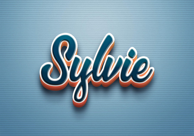 Free photo of Cursive Name DP: Sylvie