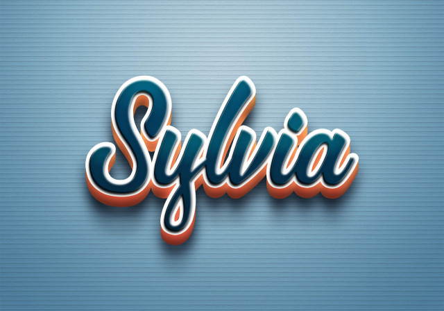 Free photo of Cursive Name DP: Sylvia