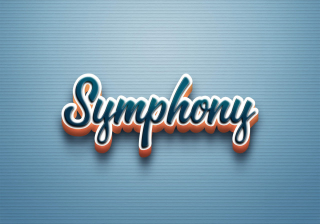 Free photo of Cursive Name DP: Symphony