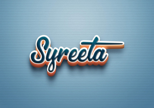 Free photo of Cursive Name DP: Syreeta