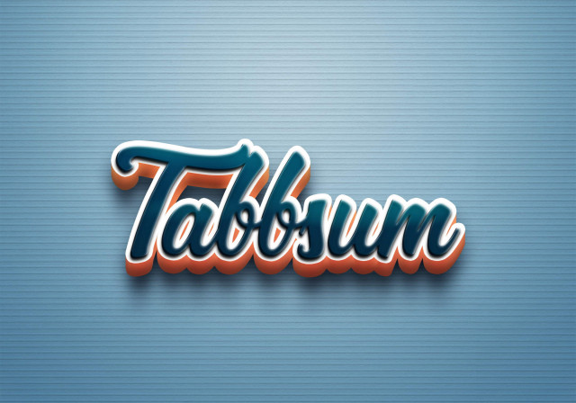 Free photo of Cursive Name DP: Tabbsum