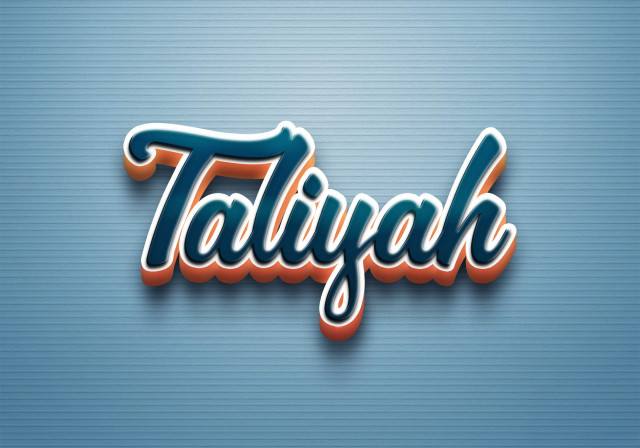 Free photo of Cursive Name DP: Taliyah