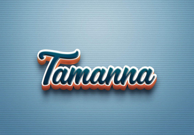 Free photo of Cursive Name DP: Tamanna