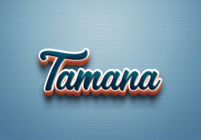 Free photo of Cursive Name DP: Tamana