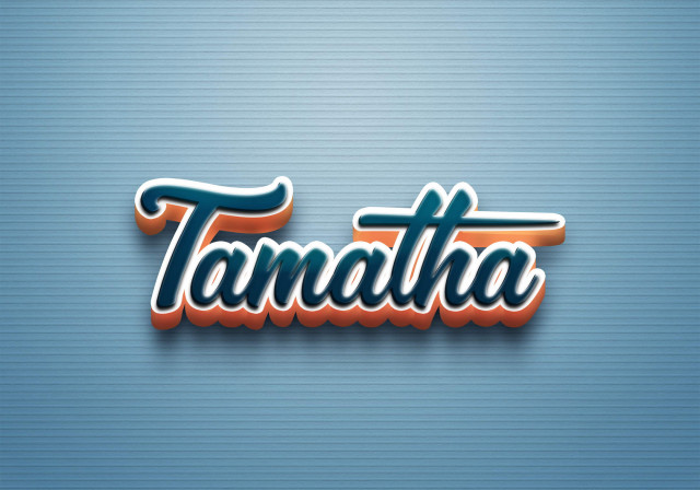 Free photo of Cursive Name DP: Tamatha