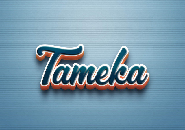 Free photo of Cursive Name DP: Tameka