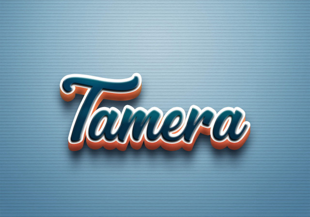 Free photo of Cursive Name DP: Tamera