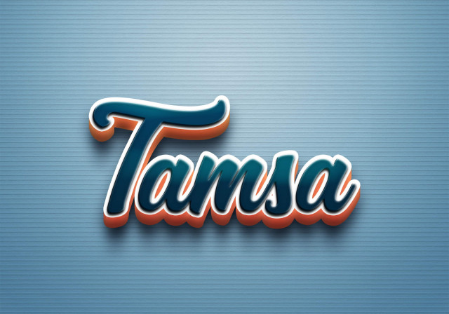Free photo of Cursive Name DP: Tamsa