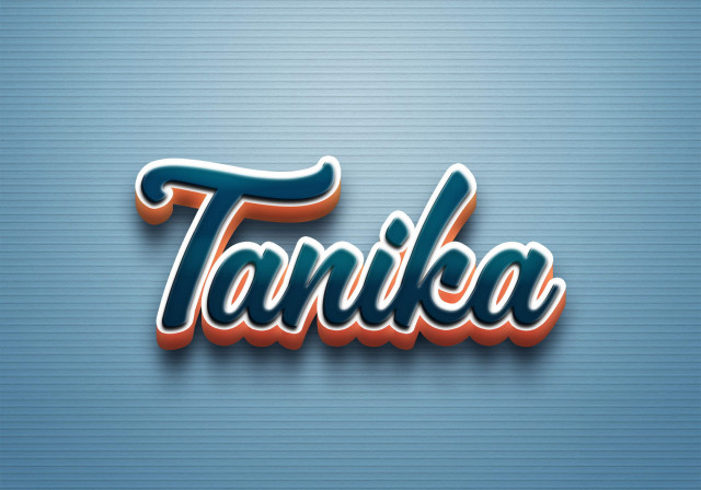 Free photo of Cursive Name DP: Tanika