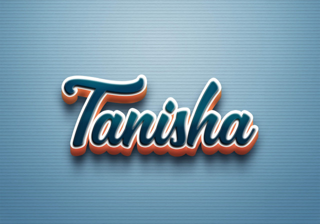 Free photo of Cursive Name DP: Tanisha