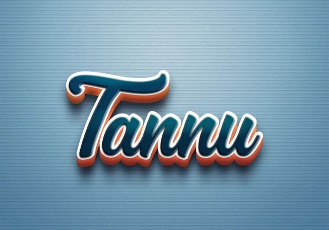 Free photo of Cursive Name DP: Tannu