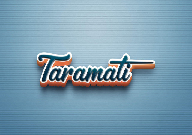 Free photo of Cursive Name DP: Taramati