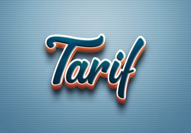 Free photo of Cursive Name DP: Tarif